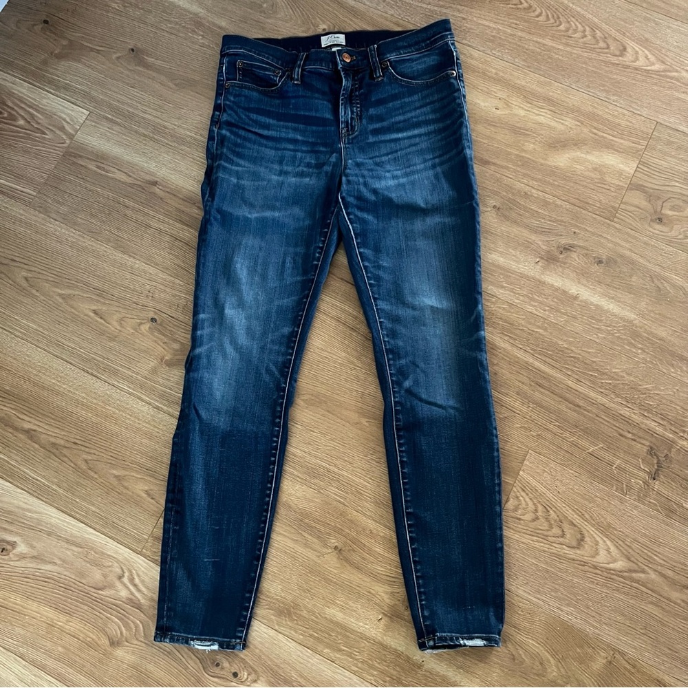 J. Crew Lookout High Rise Skinny Jeans Womens Size 30 Used Good